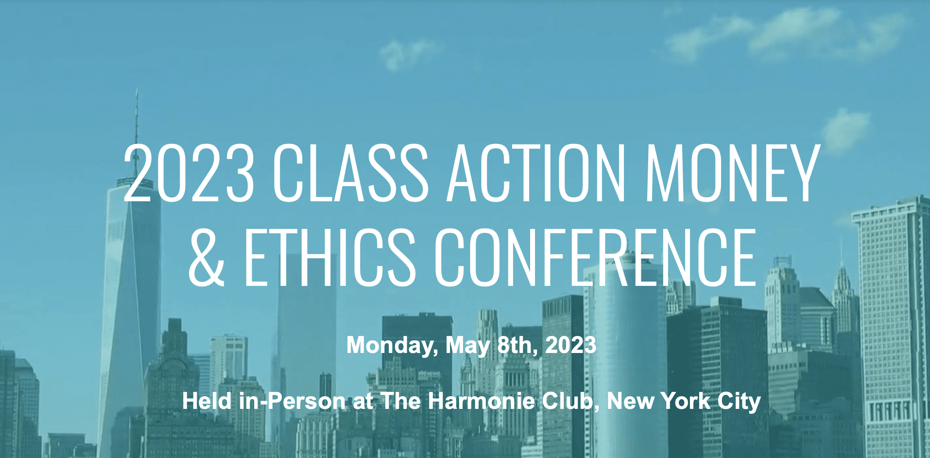 2023 Class Action Money & Ethics Conference