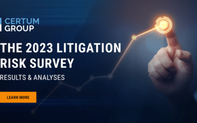 Certum Group’s 2023 Litigation Risk Survey: Results and Analyses